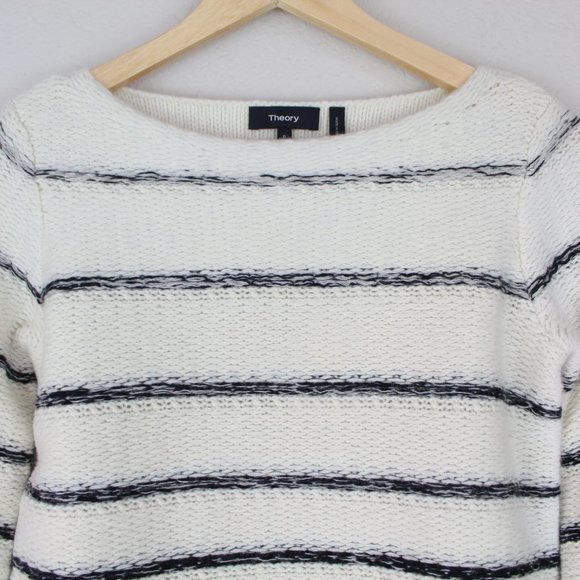 NWT Theory Stripe Wool Blend Sweater - Picture 8 of 13